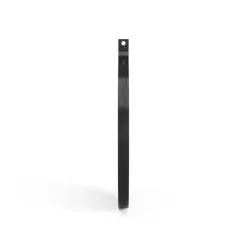 Espejo Comma redondo Ø52 cm, Fresno teñido de negro