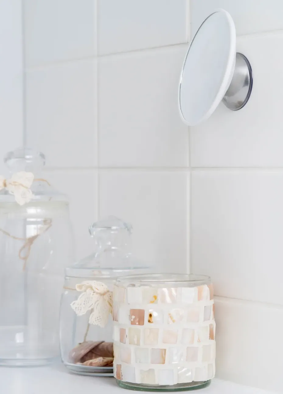Espejo de maquillaje AirMirror x15 desmontable con ventosa, Ø11,2 cm