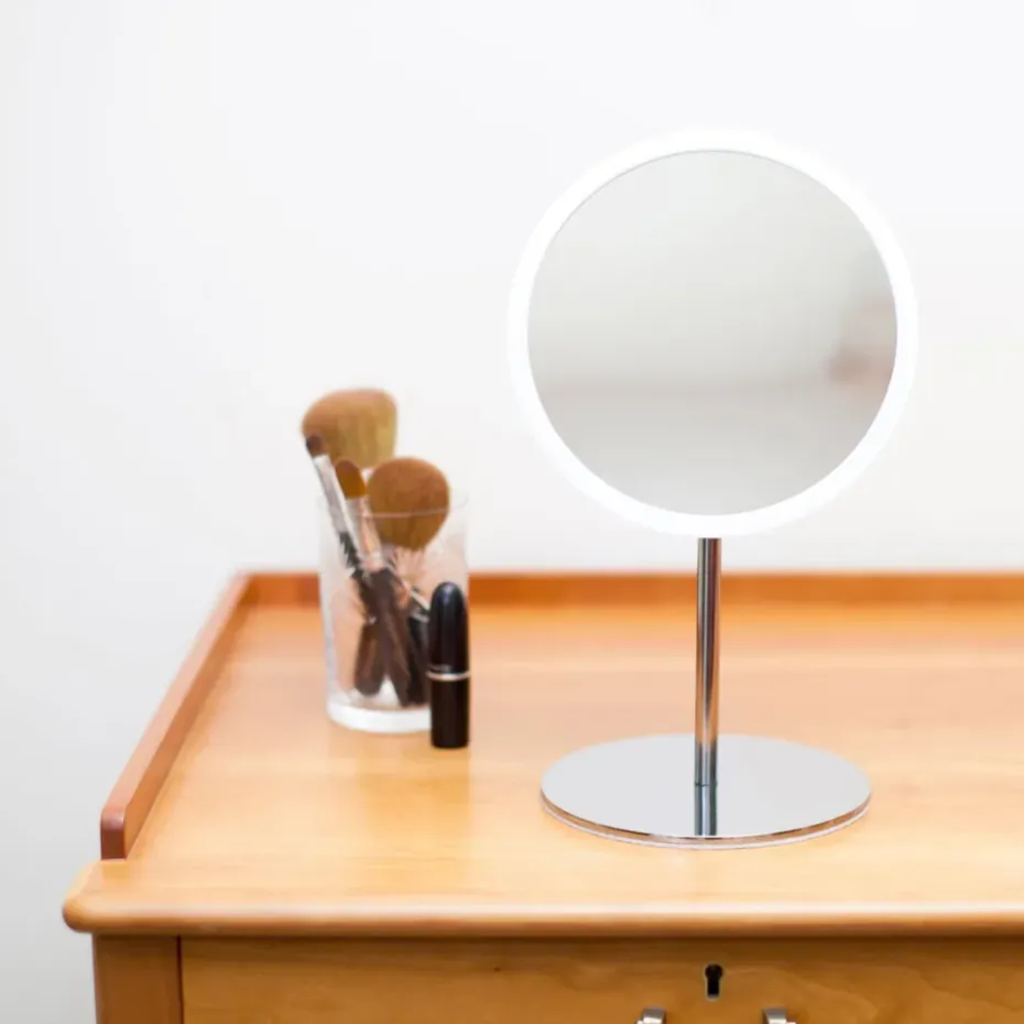 Espejo de mesa AirMirror x15 desmontable magnético, Ø16,5 cm