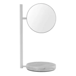 Espejo de mesa de doble cara Pose 21x39 cm, Blanco