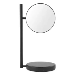 Espejo de mesa de doble cara Pose 21x39 cm, Negro