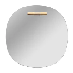 Espejo de pared I4 Birksø, Oak nature lacquered Ø70 cm