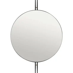 Espejo de pared IOI Ø80 cm, negro
