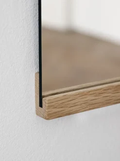 Espejo de pared rectangular 70x100 cm, Oak