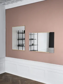 Espejo de pared rectangular 70x100 cm, Oak