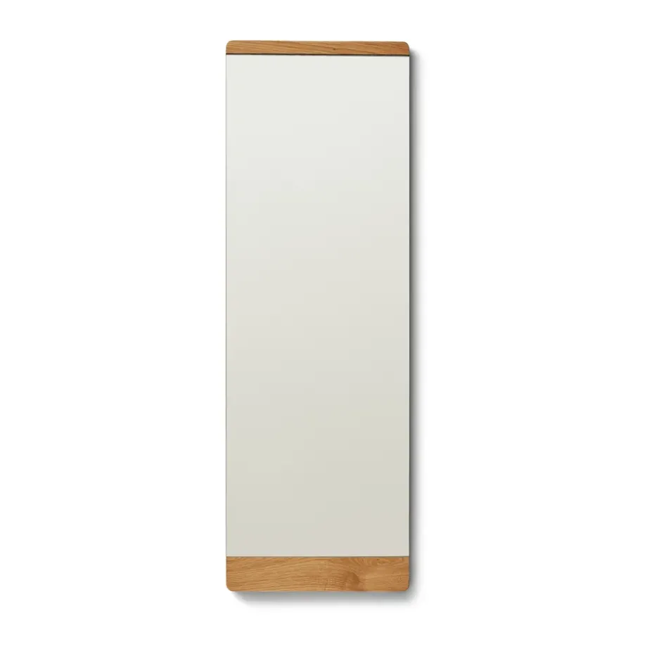 Espejo de pared Rim 35x110 cm, Roble