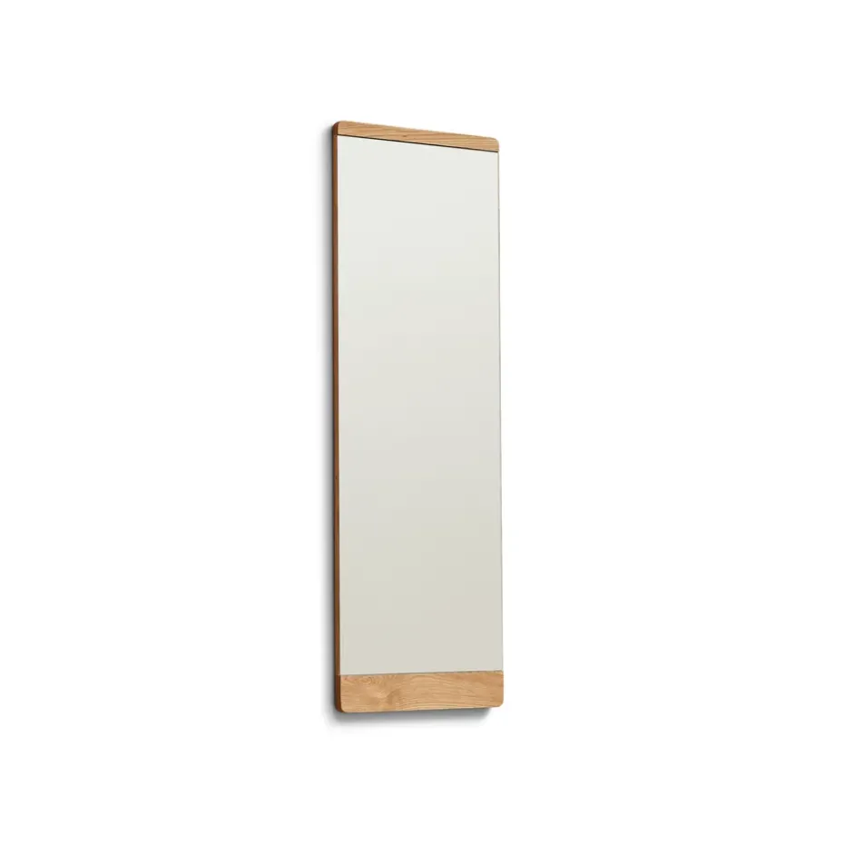 Espejo de pared Rim 35x110 cm, Roble