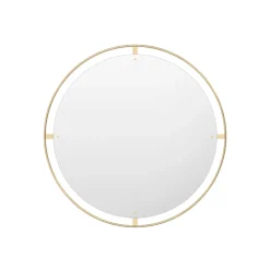 Espejo Nimbus, Polished brass, ø110