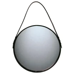 Espejo redondo Ørskov, negro, Ø 40 cm