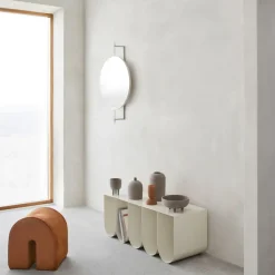 Espejo Rotating, Beige