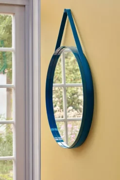 Espejo Strap Mirror Ø70 cm, Blue