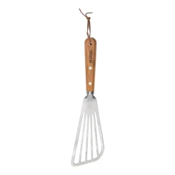 Espátula con agujeros Heirol inoxidable 30 cm, haya