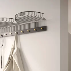 Estante para sombreros Lunett, Negro