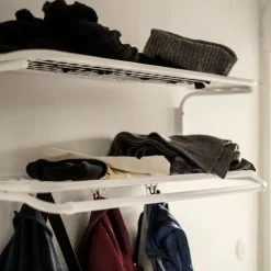 Estante sombrerero Classic 650, Negro/negro, 2 niveles, 70 cm