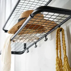Estante sombrerero Classic 650, Negro/negro, 2 niveles, 50 cm