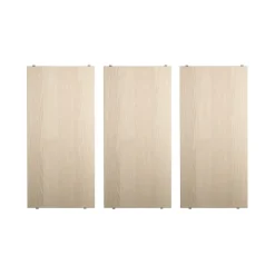 Estante String, Fresno, 58x30 cm, paquete de 3