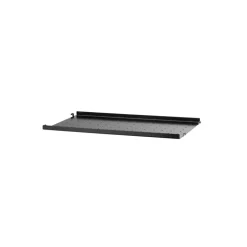 Estante String metal, Negro, 58x30 cm, borde bajo