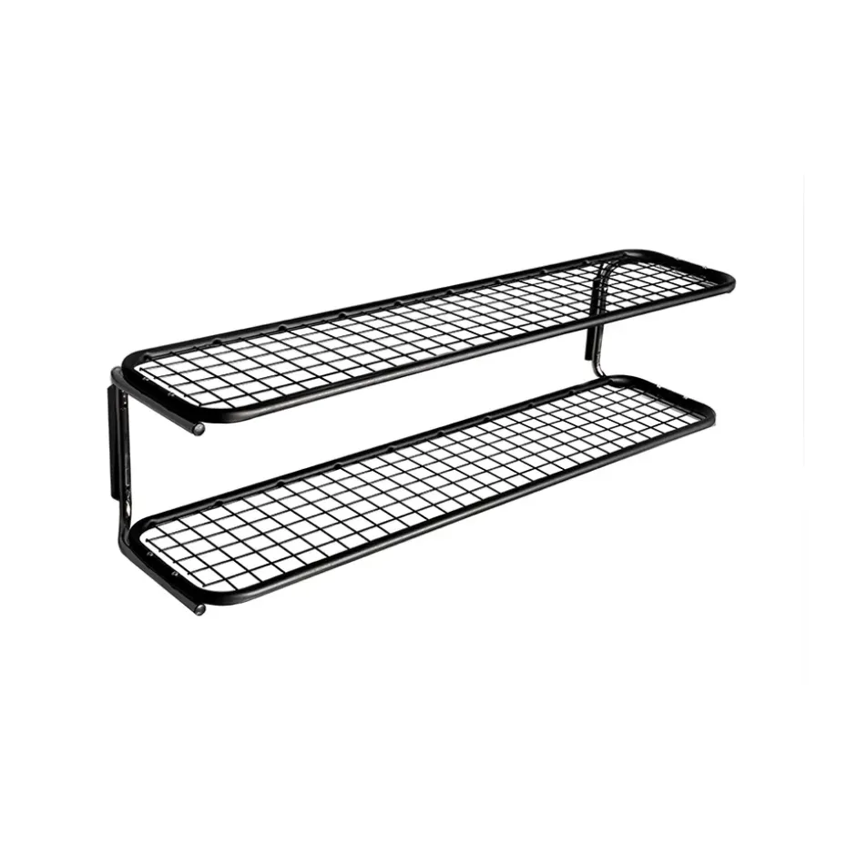 Estante zapatero Classic 650, Negro/cromo, 2 niveles, 40 cm
