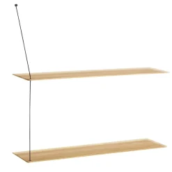 Estantería Stedge 80 cm, roble pigmentado blanco