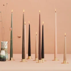 ester & erik 4 Velas lacadas, Raw black, 32 cm