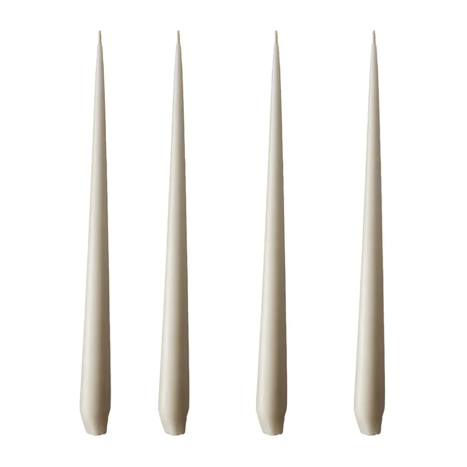 ester & erik 4 Velas mate, linen grey, 32 cm