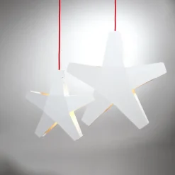 Estrella de Adviento Advent Stjärna, Gris, 40 cm, cable de tela gris claro