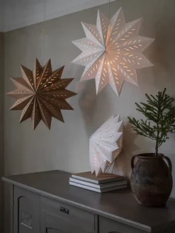 Estrella de adviento Alfa blanco, 60 cm