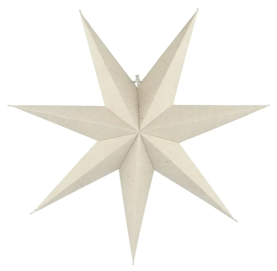 Estrella de Adviento Bare blanco, 60 cm