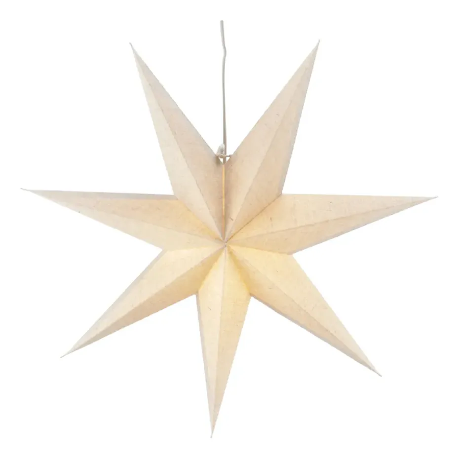 Estrella de Adviento Bare blanco, 60 cm