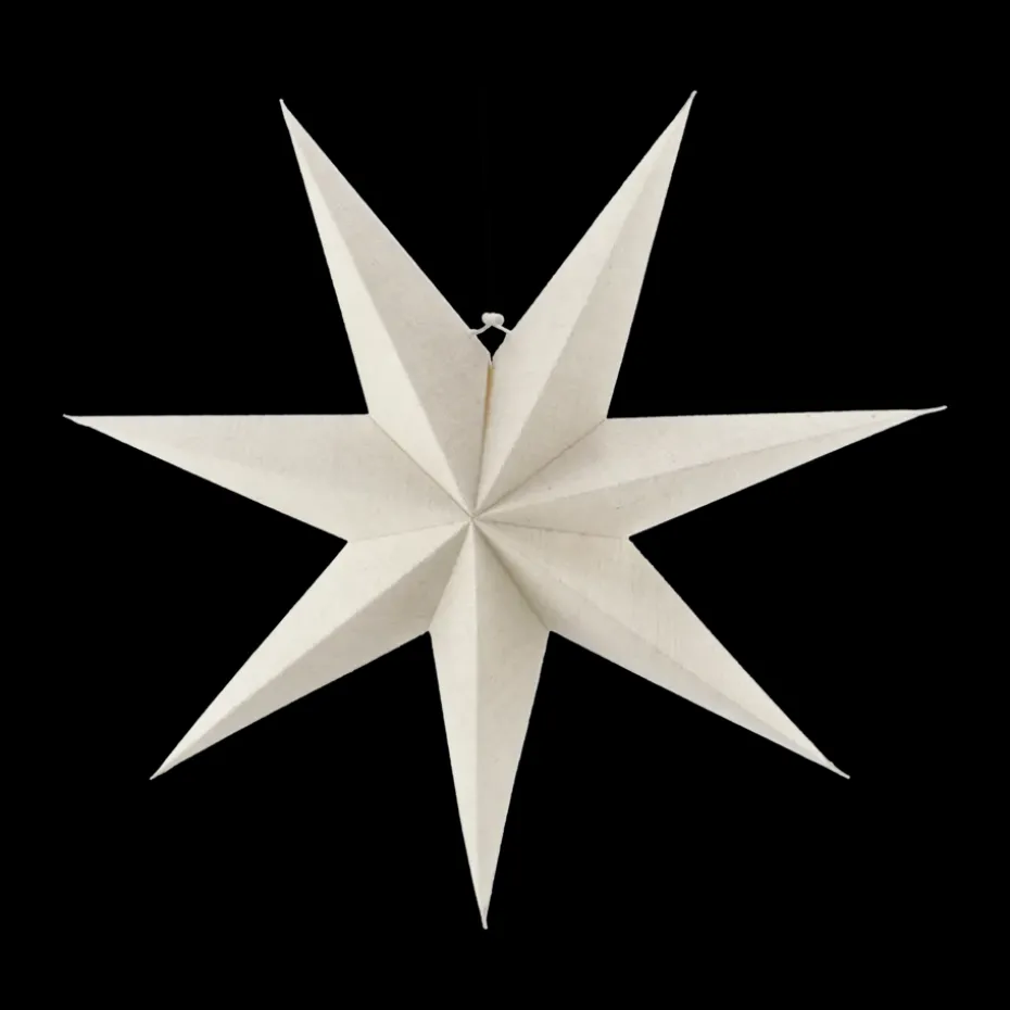 Estrella de Adviento Bare blanco, 80 cm