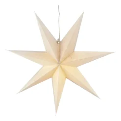 Estrella de Adviento Bare blanco, 80 cm