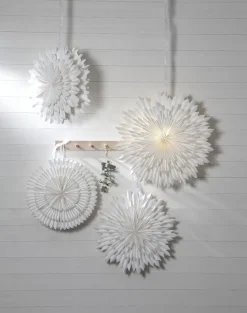 Estrella de adviento Frost Ø50 cm, blanco