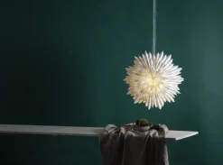 Estrella de adviento Ice Ø50 cm, blanco