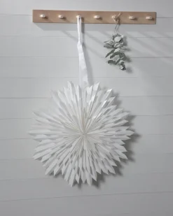 Estrella de adviento Ice Ø50 cm, blanco