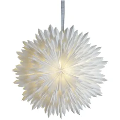 Estrella de adviento Ice Ø70 cm, blanco