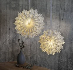 Estrella de adviento Ice Ø70 cm, blanco