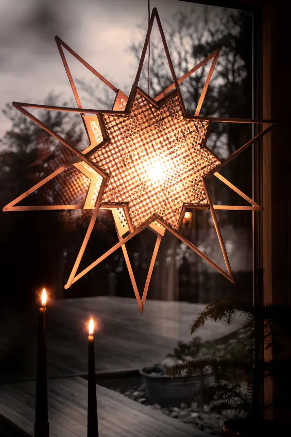 Estrella de Adviento Karin Ø70 cm, Natural