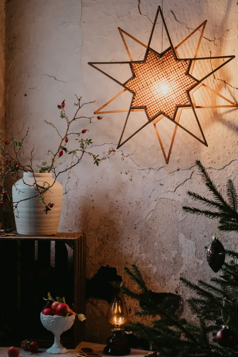 Estrella de Adviento Karin Ø70 cm, Natural