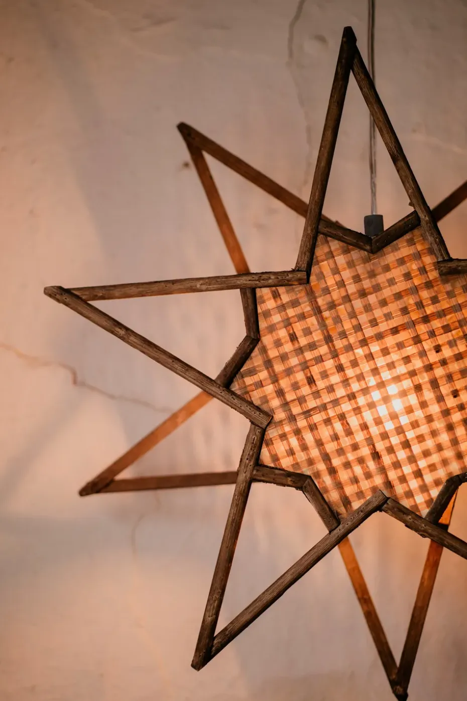 Estrella de Adviento Karin Ø45 cm, marrón