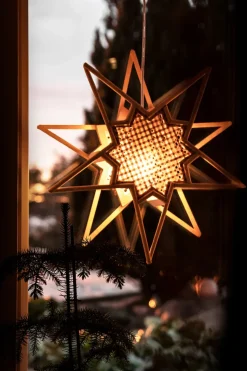Estrella de Adviento Karin Ø45 cm, Natur