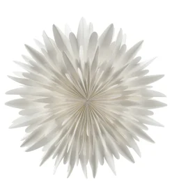 Estrella de Adviento Luna blanco, 80 cm