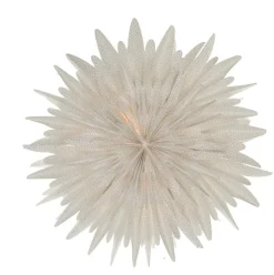 Estrella de Adviento Luna blanco con puntos, 60 cm