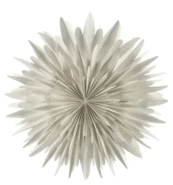 Estrella de Adviento Luna blanco con puntos, 60 cm