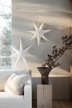 Estrella de Navidad Aino Slim, blanco, 44 cm