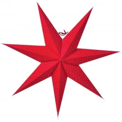 Estrella de navidad Aino slim rojo, 60 cm