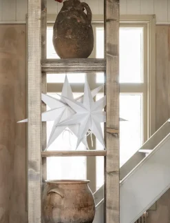 Estrella de navidad Greta blanco, 44 cm