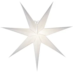 Estrella de navidad Greta blanco, 80 cm