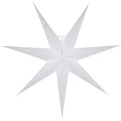 Estrella de navidad Greta blanco, 80 cm