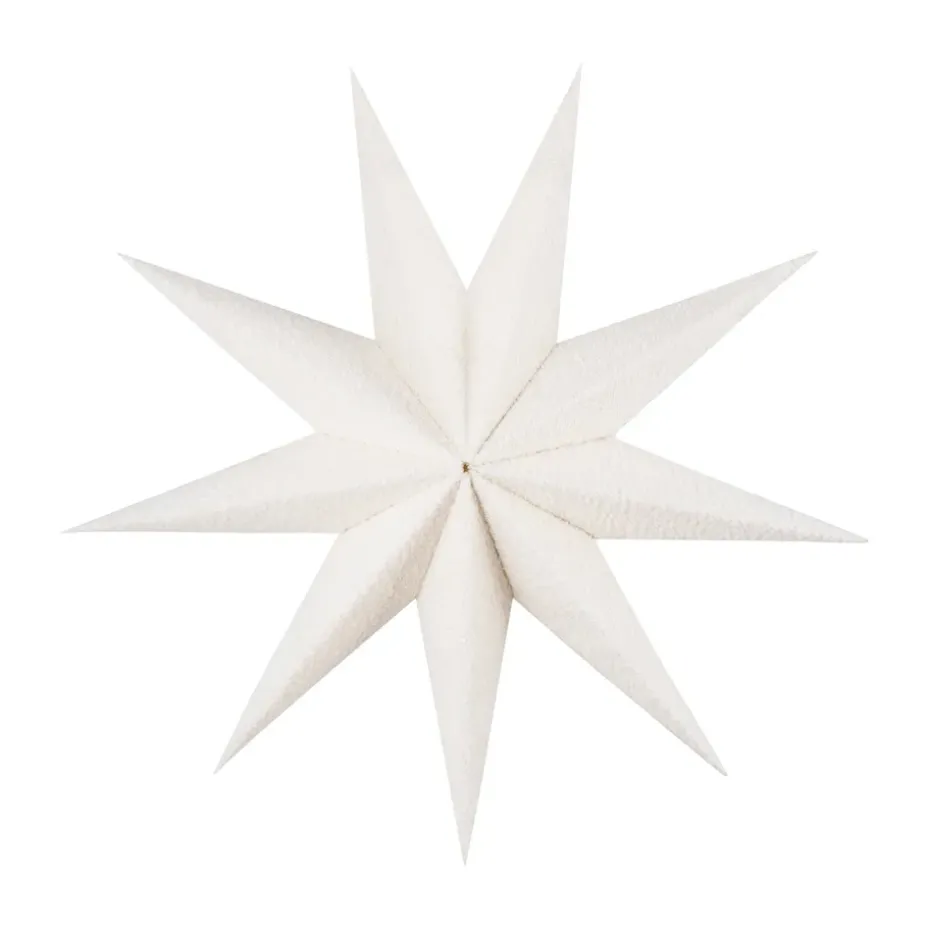 Estrella de Navidad Stella Bouclé 60, Blanco