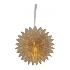 Estrella de papel Dis 40 cm, Marrón